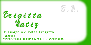 brigitta matiz business card